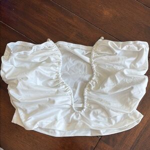 White Off-Shoulder Women's Top